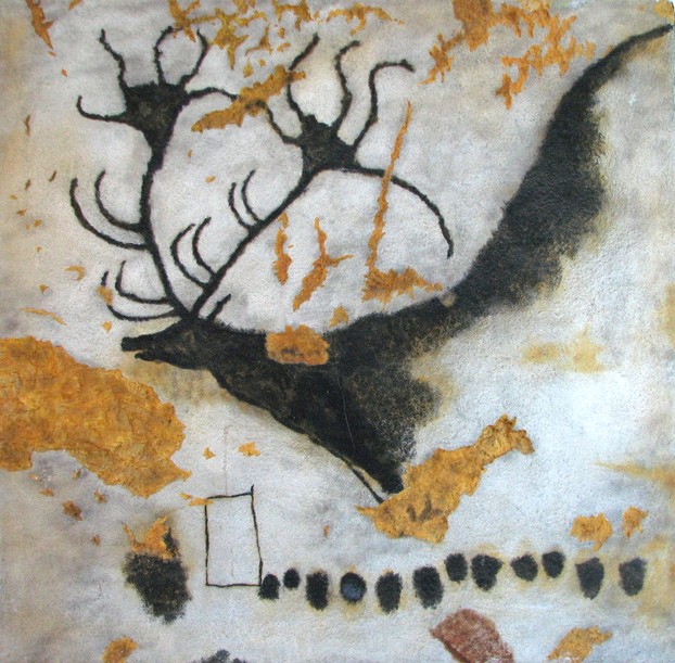 A cave painting of a deer from the Lascaux caves.